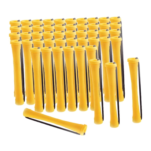 Cold Perm Rods Curling Hair Small Medium Large Size Long Shor Non-Slip Elastic Perming Curlers Curly Wavy Styling 50Pcs 0.7cm