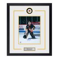 thumbnail image 1 of Kirk McLean Autographed Vancouver Canucks Puck Logo 23x27 Frame, 1 of 2