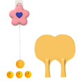 thumbnail image 4 of Children's Hanging Table Tennis Trainer Exercise Equipment Self Interaction Toy Practice Ping Training Pink 2 Paddles, 4 of 8