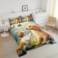 thumbnail image 4 of Erosebridal Ensembles de Douillette 3D pour Animaux de Compagnie Format Simple, Douillettes et Couettes Chat Chien Mignon, Déco de Chambre Jungle Groovy, Réversible 2 Pcs, 4 of 7