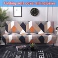 thumbnail image 2 of Futon Sofa Slipcover Elastic Armless Sofa Cover Furniture Protector for Sofa Bed without Armrests  Size, 2 of 4