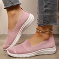 thumbnail image 2 of Mepaouo Chaussures Mocassins de Marche pour Femmes à Enfiler Légères à Bout Rond en Tricot Plates Espadrilles de Course Tennis, 2 of 8
