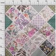 thumbnail image 3 of oneOone Cotton Poplin Purple Fabric Florals Fabric For Sewing Printed Craft Fabric By The Yard 56 Inch Wide, 3 of 4