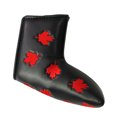 thumbnail image 4 of Housse Imperméable pour Tête de Putter de Golf en Cuir PU à Feuille d'Érable, Housses de Putter - Noir, 4 of 7