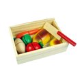 thumbnail image 1 of Plastic Cutting Fruit Vegetable Bread Cutting Food Set Kids Role Play Toy Gift, 1 of 8