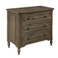 thumbnail image 2 of Home Fare Dark Oak Wood Three Drawer Nightstand, 2 of 11