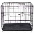thumbnail image 1 of OULII Medium Pet Cage Dog Cage Black Iron Ventilation Training 1Pack, 1 of 8