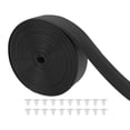 thumbnail image 2 of S SERENABLE Sangle en Vinyle pour Chaise, Sangles de Remplacement pour Meubles de Patio et de Jardin, PVC, Facile à Installer, Sangles de Réparation pour Chaise de Pelouse Bricolage pour Pelouse Extérieure, Noir, 2 of 9