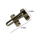 thumbnail image 3 of Fasiaou Home Security Door Lock, Door Reinforcement Lock Swing Bar Lock， Front Door Locks for Kids, Home Reinforcement Lock for Swing-in Doors, Latch Guard Clasp,Solid Security loc, (Green), 3 of 5