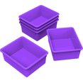 thumbnail image 1 of Storex Deep Storage Tray, Letter Size, 10 x 13 x 5 Inches, Violet, 5-Pack, 1 of 1