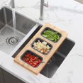 thumbnail image 2 of Azuni 18" Kitchen Sink Bamboo Serving Board Set with 3 Containers A910, 2 of 10