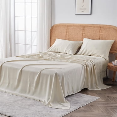 Sijo AiryWeight Tencel Sheet Set, 100% Lyocell Derived from Eucalyptus, Buttery Soft, Architectural Digest 2022 Best Cooling Sheets Winner - 3pc - 1 Pillowcase 1 Fitted 1 Top (Fog, Twin)