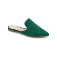 thumbnail image 1 of BLISSFUL STEP Mules Plates Décontractées pour Femmes à Bout Pointu Vert Émeraude 7, 1 of 7