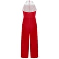 thumbnail image 3 of Rswnyirn Enfants Filles Robe de Danse Latine Jazz Justaucorps Combinaison de Fête d'Anniversaire Performance de Danse Rouge 14, 3 of 6
