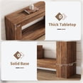 thumbnail image 4 of Table Console pour Entrée, Table d'Accent de 47 Pouces pour Salon, Longue Table Console avec Rangement, Table de Couloir Style Ferme avec Étagère de Rangement à 2 Niveaux, 4 of 6