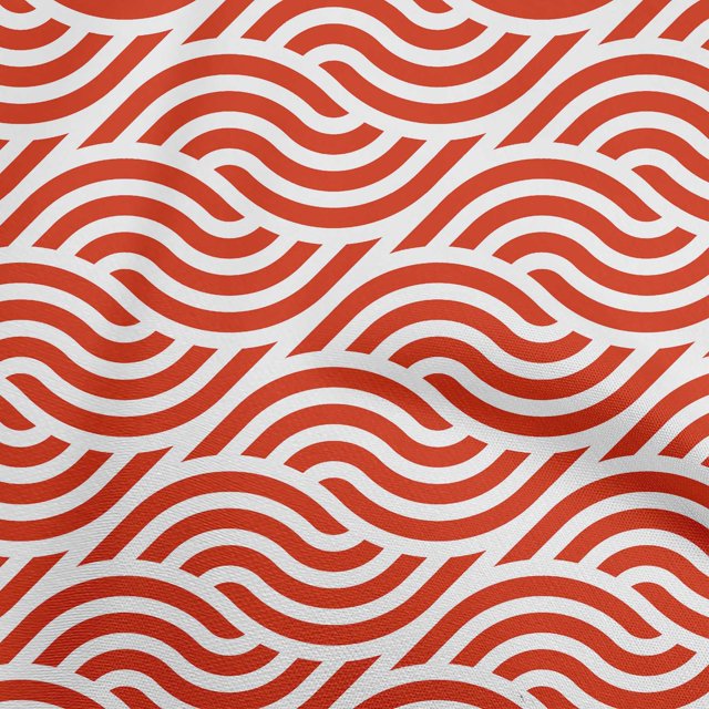 oneOone Polyester Spandex Red Fabric Abstract Dress Material Fabric Print Fabric By The Yard 56 Inch Wide