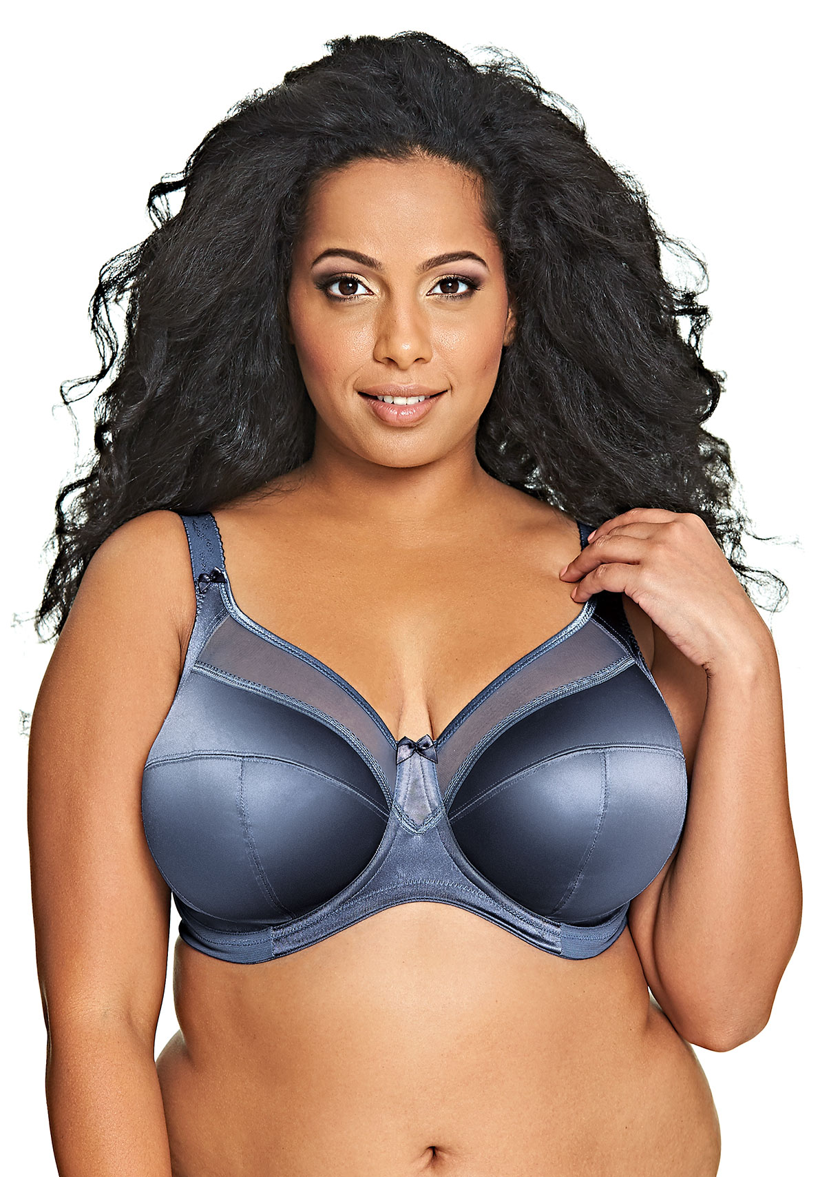 Goddess Womens Keira Plus-size Banded Underwire Bra, 38J, Stormy Blue