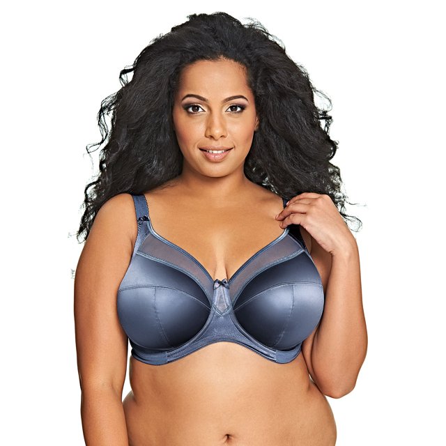 Goddess Womens Keira Plus-size Banded Underwire Bra, 38J, Stormy Blue