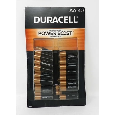 Duracell Power Boost Coppertop Alkaline AA Batteries 40 Pack