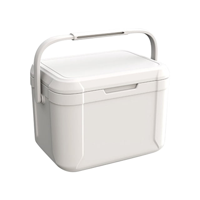 Pink Pu Camping Cooler 5 Liter Hard Ice Retention Lunch Box Portable Insulated Container White #e1yRe
