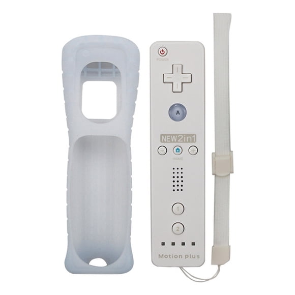 Transemion Wireless Gamepad For Nintendo Wii Not Easy To Tear Feel Good Experience Materials Remote Controller white