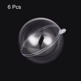 thumbnail image 2 of Unique Bargains Lot de 6 Boules d'Ornement en Plastique Transparent de 4 Po (100 mm), 2 of 6