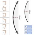 thumbnail image 2 of Misounda Curved Shower Rods, 35-63 Inch Adjustable Shower Curtain Rod , Stainless Steel Shower Rods Need To Drilling Installation for Bathroom, Bathtub, Cloakroom, Black, 2 of 7