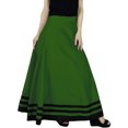 thumbnail image 1 of Bimba Women Long Maxi Skirt Faux Silk Boho Chic Skirts With Drawstring Waist, 1 of 2