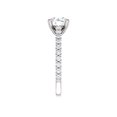 thumbnail image 3 of G/VS2 2 ct Round Cut Diamond Engagement Wedding Ring Set White Gold Lab Grown, 3 of 4