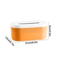 thumbnail image 3 of yulier Tissue Box Cover Plastic Tissue Holder Disposable Paper Hand Towels Napkins Face Towels Storage Box for Kitchen Bathroom Bedroom Office Tabletop Car, Orange, 3 of 6