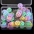 thumbnail image 3 of 100 Pieces Buttons Head Pins Patchwork Pins Crafts Quilting Quilting Sewing Pins for Crafts, 3 of 9