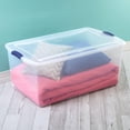 thumbnail image 2 of Sterilite 99 Liter Latch Box, Clear Plastic Storage Bin with Lid, Blue Latch, 2 of 6