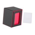 thumbnail image 1 of jinwen Card Deck Box Card Deck Storage Box, Transparent Window Album Card Holder Case Card Cards Case TCG Cards Protector Decks Case black red, 1 of 9