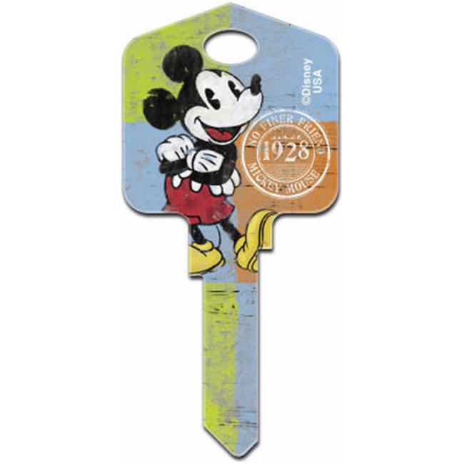 Hillman Fasteners 87626 1928 Painted Key Blank Mickey Mouse
