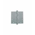 thumbnail image 2 of Charnière de Porte en Laiton 5′′x5′′x5mm – Nickel Satiné Mat Noir et Chrome / Roulement à Billes Robuste / Embout Plat / Pièce Unique, 2 of 3