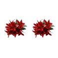 thumbnail image 3 of mmirethe Fleur de Lys Artificielle Faible Entretien Apparence Réaliste et Longue Durée Rouge 2ensemble, 3 of 6