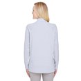 thumbnail image 2 of Ladies' CrownLux Performance ClubhouseMicro-Stripe Quarter-Zip - NAVY - 3XL, 2 of 3