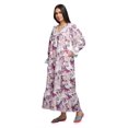 thumbnail image 2 of Moomaya Printed Nightdress For Ladies Cotton Ruffled Border Nursing Nightwear, 2 of 5