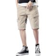 thumbnail image 3 of Faithtur Men? s Solid Color/Camouflage Print High Waist Shorts with Pockets, 3 of 9