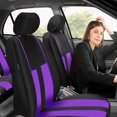 thumbnail image 3 of FH Group Universal Fit Striped Cloth Car Seat Covers for Auto, SUV, Van, Airbag Compatible, 3 of 10