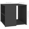 thumbnail image 4 of vidaXL Side Table Grey 50x50x45 cm Engineered Wood, 4 of 4