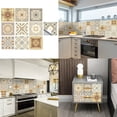 thumbnail image 4 of Brick pattern frosted floor stickers kitchen tile desktop renovation waterproof, 4 of 11