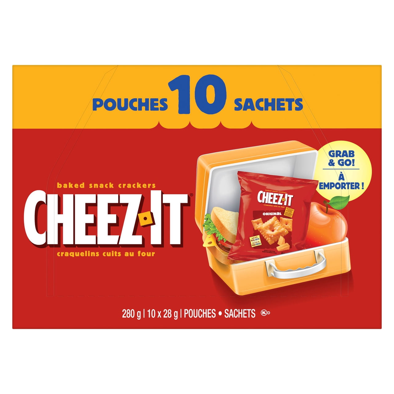 Cheez It Sachets de Craquelins Originaux 10x28g