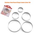 thumbnail image 4 of Yeacher 5PCS Cookie Baking Molds Circle Metal Mold Set Stainless Steel Round Shape Biscuit Cutters Kitchen Gadgets Baking Tool, 4 of 8