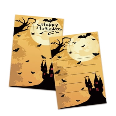pdqouc 10PCS Halloween Invitation Cards Halloween Party Invitations with for Kids Adults Invitation Cards for Halloween Scary Themed Parties