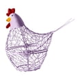thumbnail image 2 of Iron Kitchen Basket Decoration, Chicken-Shaped Storage Rack for Eggs, Ginger & Garlic, Home Craft Wind Lamp for Kitchen, Dining Room & Party Decor, Green Iron Art, 2 of 5