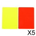 thumbnail image 1 of DYNWAVECA 5X Ensemble de Cartes d'Arbitre de Soccer PVC Cartes de Soccer Jaunes et Rouges pour Sports Extérieurs, 1 of 10