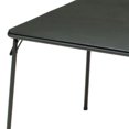 thumbnail image 3 of MECO Table Pliante Carrée en Métal 34 x 34 Pouces, Noire, 3 of 3