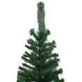 thumbnail image 3 of vidaXL Artificial Pre-lit Christmas Tree with Ball Set L 240 cm Green, 3 of 5