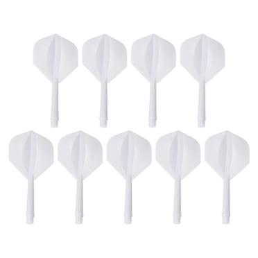 Unique Bargains Integrated Dart Shaft Flights, 9 Pack Durable Dart Flight Set, White